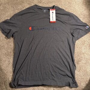 Champion Men's Dark Gray Short Sleeve Tee